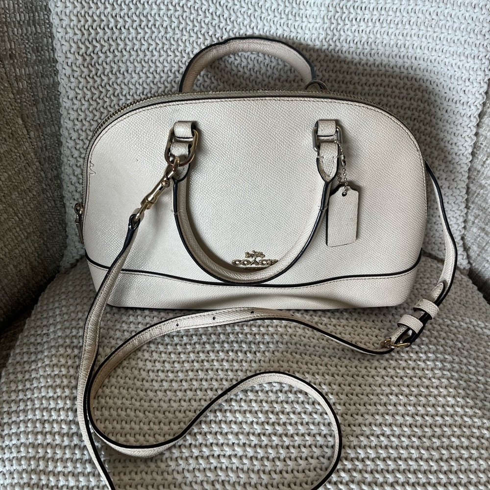 Coach Cream Satchel Bag